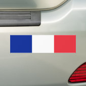 フランスの国旗 バンパーステッカー (車上)