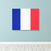 フランスの国旗（フランス） キャンバスプリント (インサイチュ (ウッドフロア))
