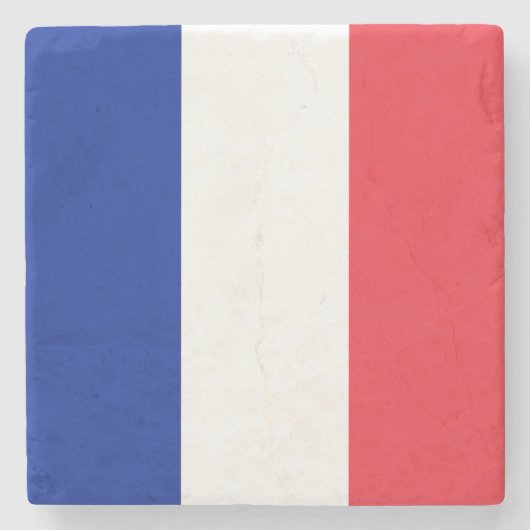 フランスの国旗(フランス) ストーンコースター (正面)