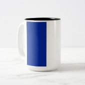 フランスの国旗（フランス） ツートーンマグカップ (正面左)