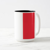 フランスの国旗（フランス） ツートーンマグカップ (正面右)