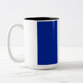 フランスの国旗（フランス） ツートーンマグカップ (左)