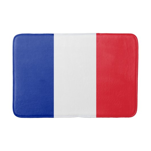 フランスの国旗(フランス) バスマット (正面)