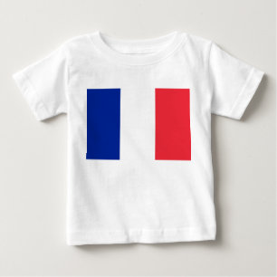 フランスの国旗（フランス） ベビーTシャツ