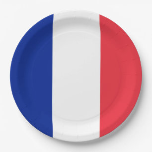 フランスの国旗(フランス) ペーパープレート