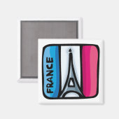 フランスの国旗 – フランス マグネット (正面/裏面)