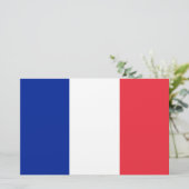 フランスの国旗(フランス) 便箋 (スタンド正面)