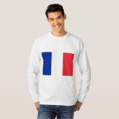 フランスの国旗（フランス） Tシャツ (正面フル)