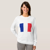 フランスの国旗(フランス) Tシャツ (正面フル)