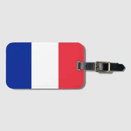 フランスの国旗 ラゲッジタグ (正面横)