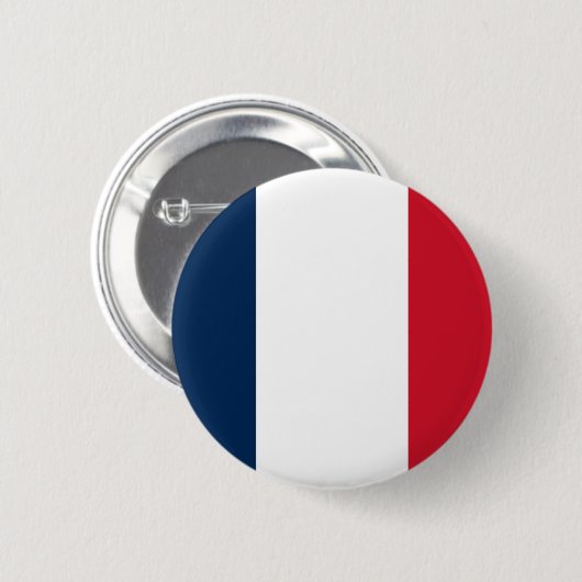 フランスの国旗 缶バッジ (正面&裏面)