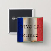 フランスの国旗 缶バッジ (正面&裏面)