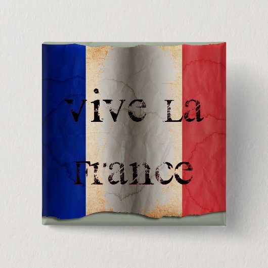 フランスの国旗 缶バッジ (正面)