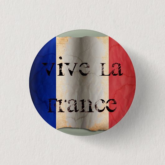 フランスの国旗 缶バッジ (正面)