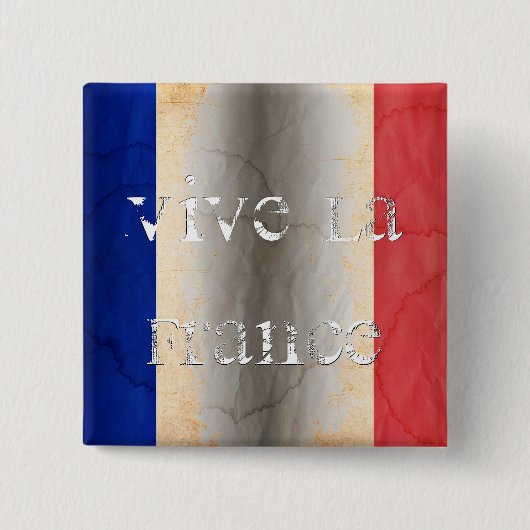 フランスの国旗 缶バッジ (正面)