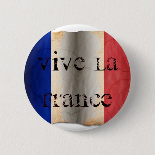 フランスの国旗 缶バッジ (正面)