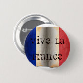 フランスの国旗 缶バッジ (正面&裏面)