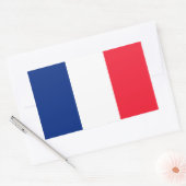 フランスの国旗 長方形シール (封筒)