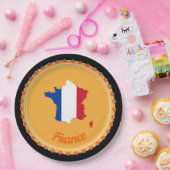 フランスの国 ペーパープレート (パーティー)