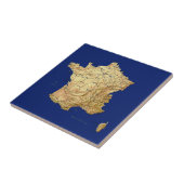 フランスの地図のタイル タイル (側面)