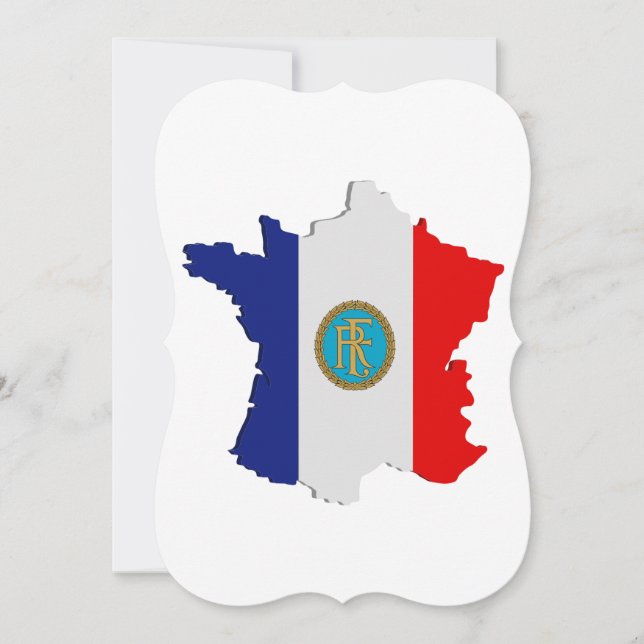 フランスの地図 (正面)