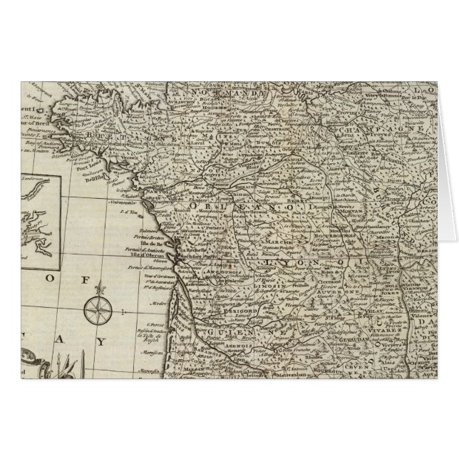 フランスの地図2 (正面横)