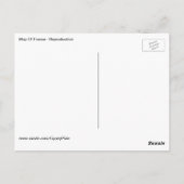 フランスの地図 – はがき (裏面)