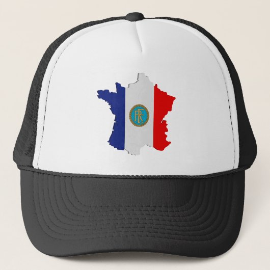フランスの地図 キャップ (正面)