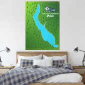 フランスの地図 キャンバスプリント (インサイチュ (寝室))