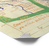 フランスの地図，「地理学」から ポスター (角)