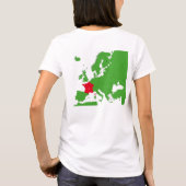 フランスの地図 Tシャツ (裏面)