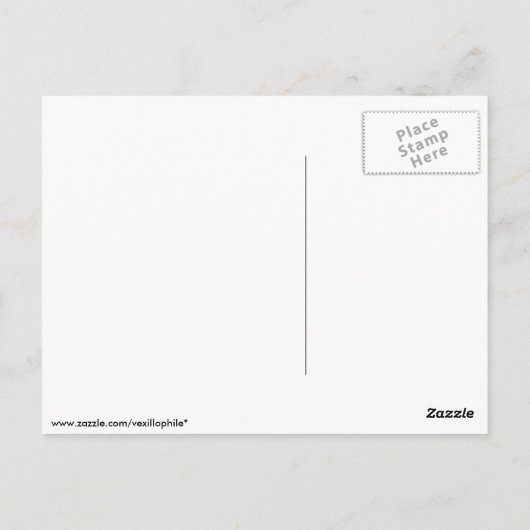 フランスの地域と部門の国旗 ポストカード (裏面)