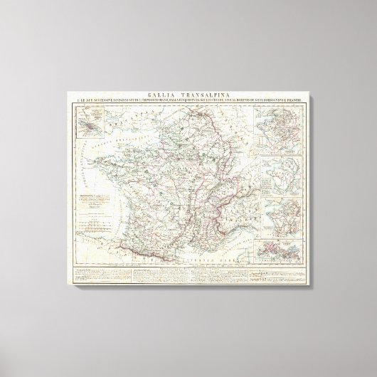 フランスの地域2 キャンバスプリント (正面)