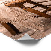 フランスの地方の素朴な椅子の壁画 ポスター (角)