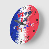 フランスの壁時計 ラウンド壁時計 (傾斜)