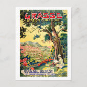 フランスの夏のグラスタウンを見る ポストカード (正面)