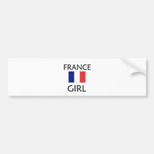 フランスの女の子 バンパーステッカー