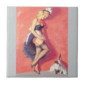 フランスの女 タイル (正面)