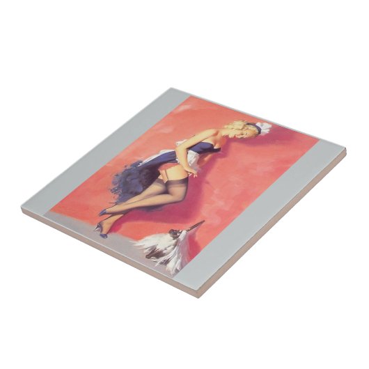 フランスの女 タイル (側面)