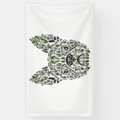 フランスの子犬アート 横断幕 (縦)