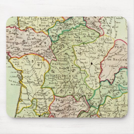 フランスの宗教地図 マウスパッド (正面)