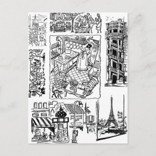 フランスの少し ポストカード (正面)