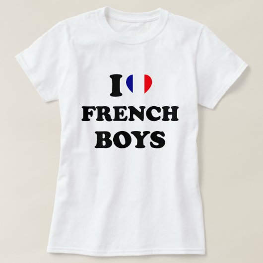 フランスの少年が好き Tシャツ (デザイン正面)