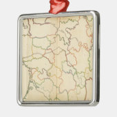 フランスの川の輪郭 メタルオーナメント (左)