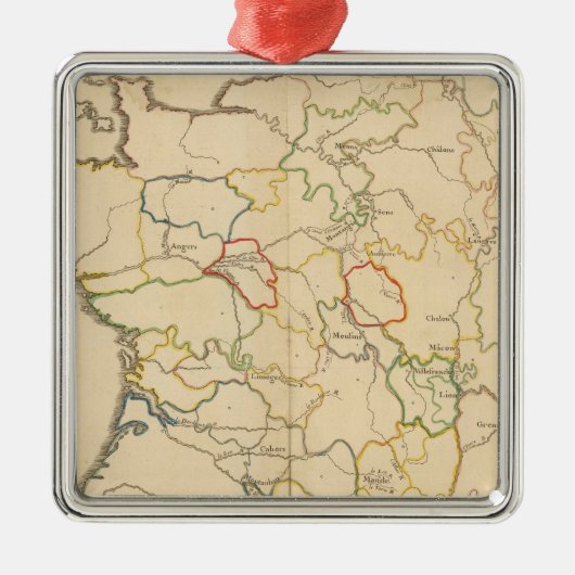 フランスの川 メタルオーナメント (正面)