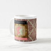 フランスの左は、パターン(の模様が)ある襲います コーヒーマグカップ (正面左)