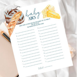 フランスの市場 – ベビーシャワーベビーABCsゲーム