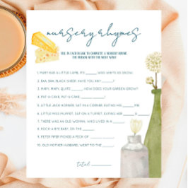 フランスの市場 – ベビーシャワー子供部屋韻ゲーム