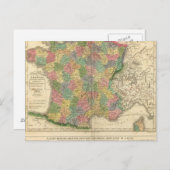 フランスの年表 ポストカード (正面/裏面)