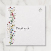 フランスの庭園パーティーの花 フェイバータグ (裏面)